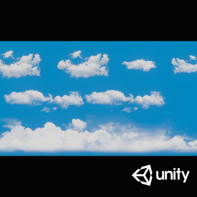 Unity3D 云素材2d Clouds Set