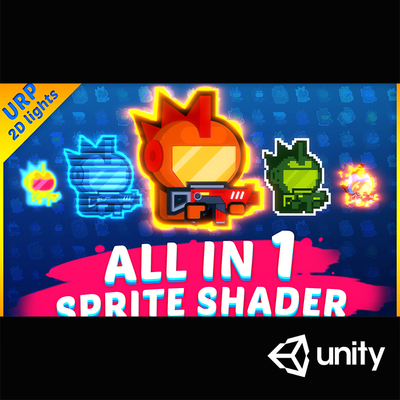 Unity3D 多合一精灵2dUI图片着色器All In 1 Sprite Shader3.5