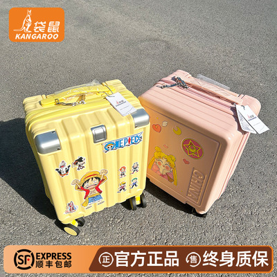 【正品袋鼠】可上飞机行李箱小号