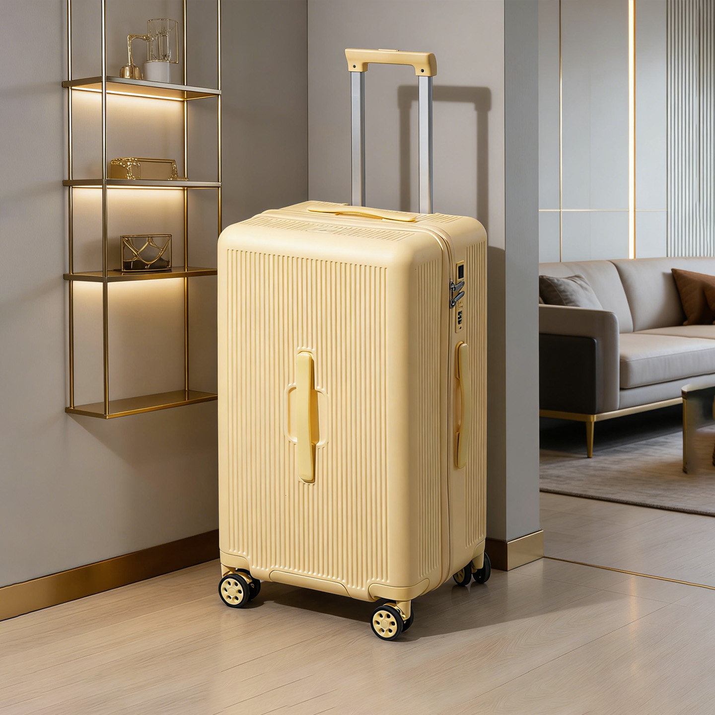 袋鼠行李箱拉杆箱结实耐用加厚女24寸静音万向轮密码旅行皮箱子28