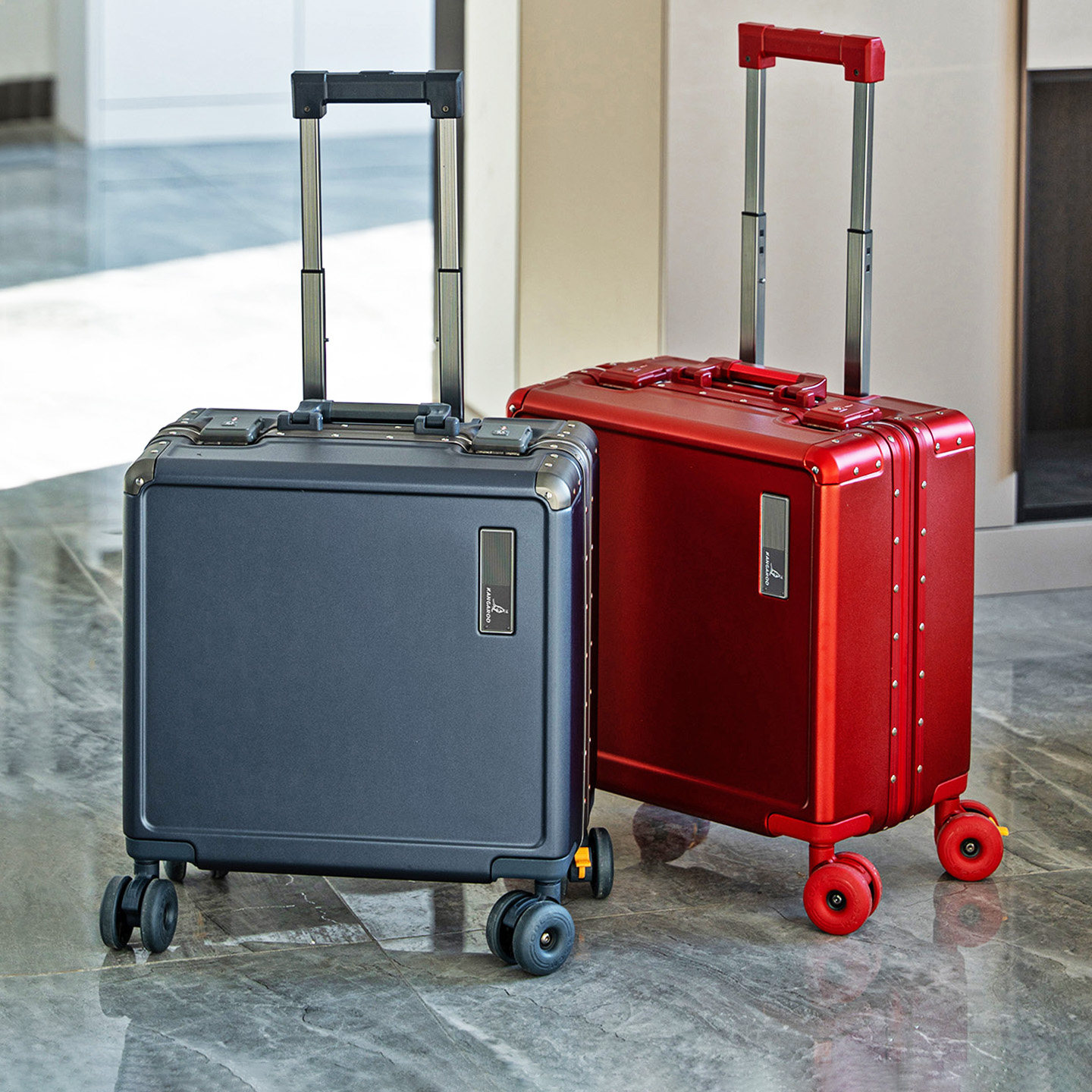 袋鼠小行李箱加厚结实耐用可上飞机免托运小型18寸登机密码拉杆男