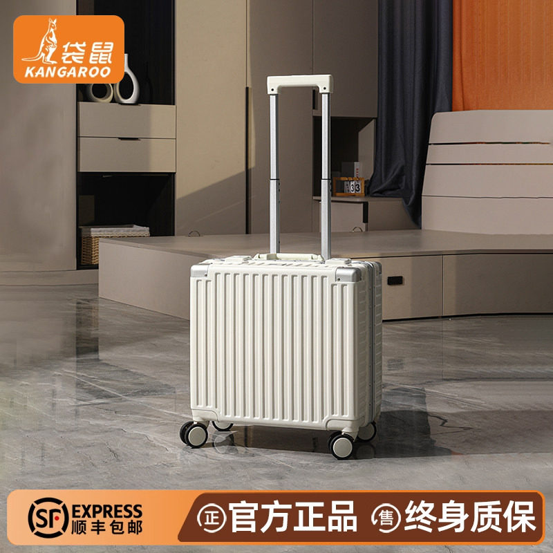 袋鼠小行李箱2025新款女20寸可登机上飞机免托运18小型旅行拉杆16
