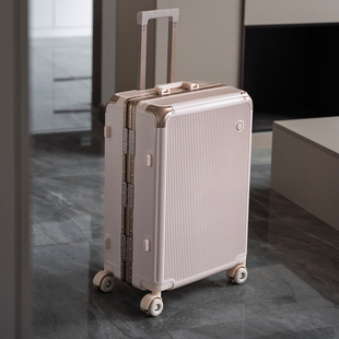 袋鼠行李箱可上飞机20寸登机结实耐用女旅行拉杆密码皮箱子粉色24