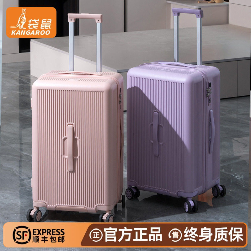 袋鼠行李箱拉链款结实耐用加厚女2026新款拉杆密码旅行皮箱子24寸