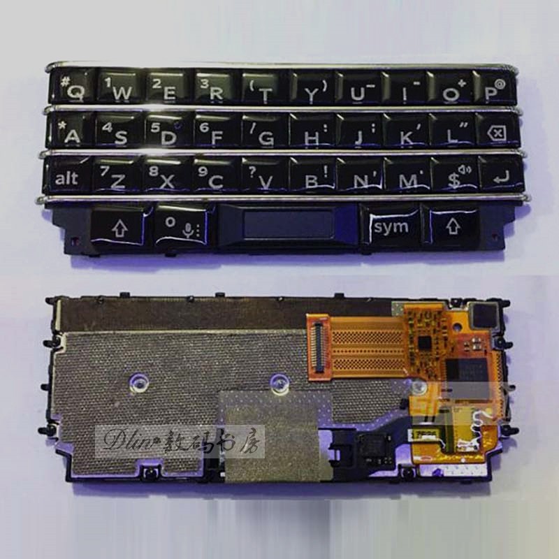 黑莓Key1原装黑色按键指纹总成