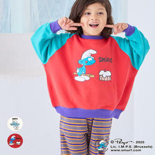 纯原日单25年秋冬新款 5A82柔软舒适亲肤可爱 蓝精灵毛圈卫衣MK