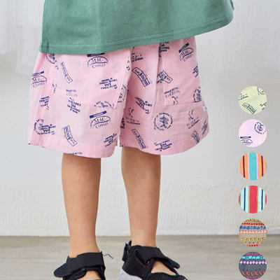 纯原日单Markeys索加拉贝克短裤儿童满印纯棉短裤活泼可爱经典