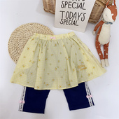 temple女童打底短裤 打底裤 裙帽子日本st秀兰邓波shirley 裙防晒帽