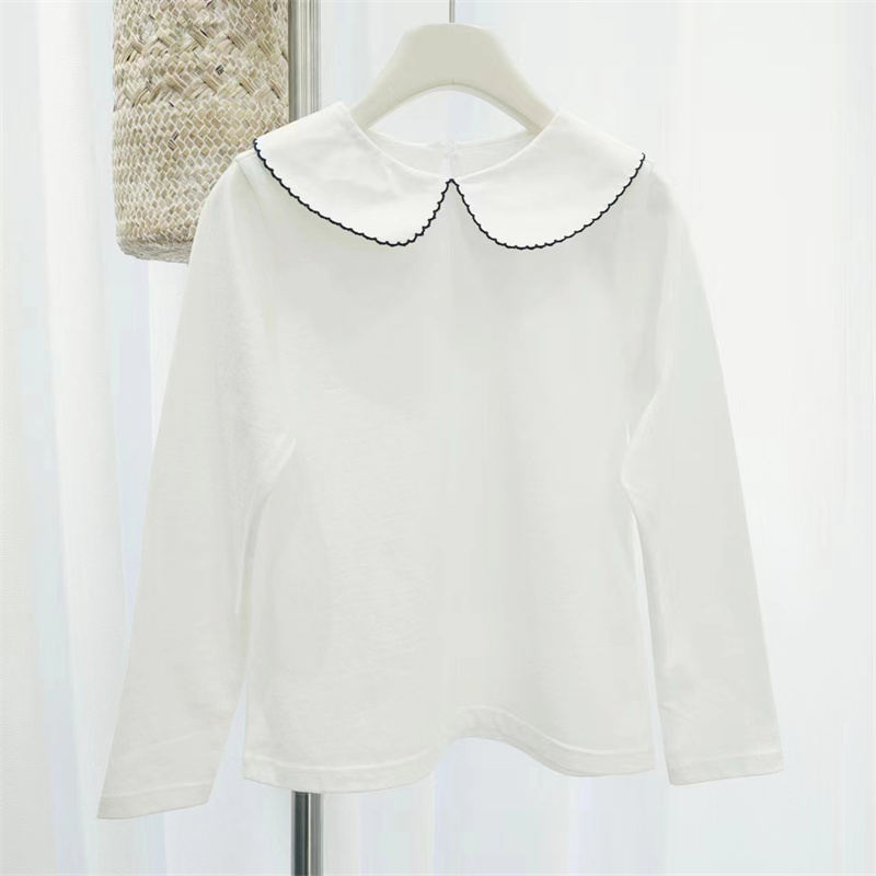 娃娃领淑女长袖翻领打底衫