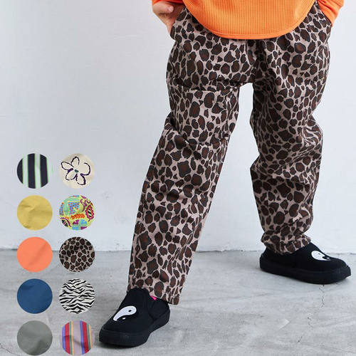 纯原日单Markeys满印长裤儿童满印纯棉长裤活泼可爱经典