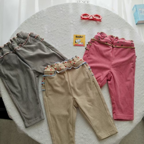 纯原日单MARKEYS旗下LSP灯芯绒长裤褶边灯芯绒裤子可爱舒适透气