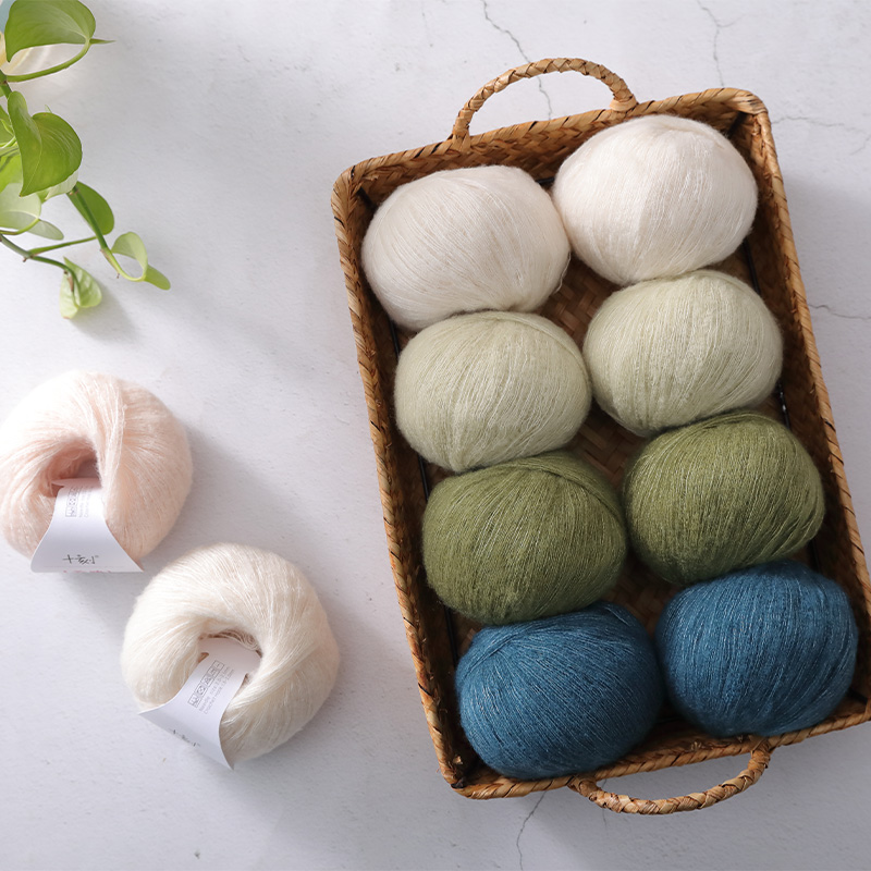 毛儿手作 云端 山羊绒桑蚕丝混纺毛线 春秋手编DIY材料用线 柔软
