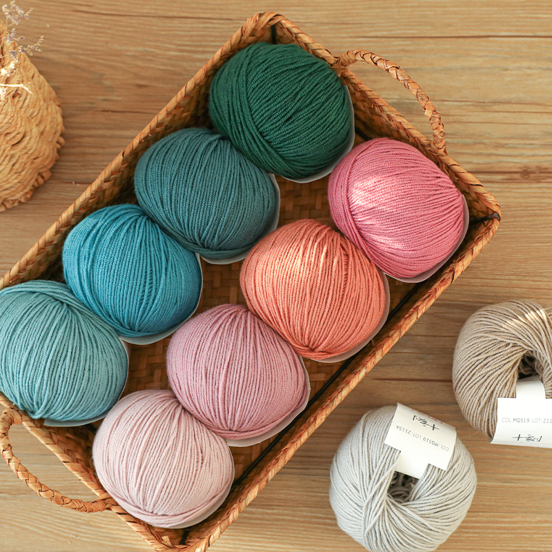 毛儿手作 五股流年/初雪 巴素兰美利奴羊毛 手工编织材料包用线