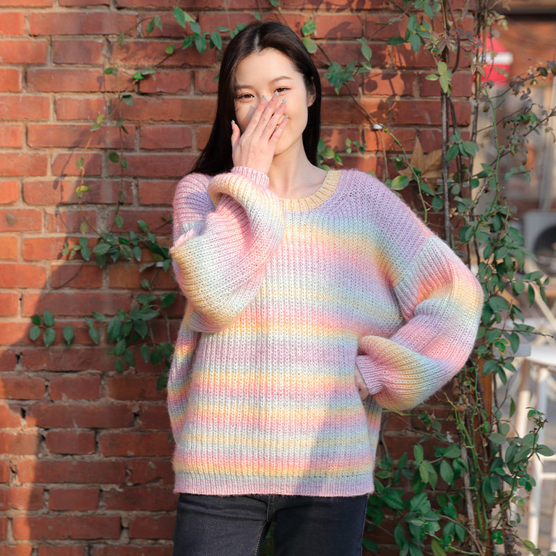 毛儿手作 月辉亲子渐变毛衣毛线diy材料包棒针手工编织制作蛋糕线,服饰配件/皮带/帽子/围巾,DIY编织材料包,淘宝优惠券,粉丝福利购,淘宝优惠卷