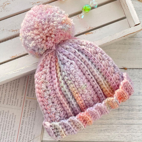 手工亲子毛球帽材料包