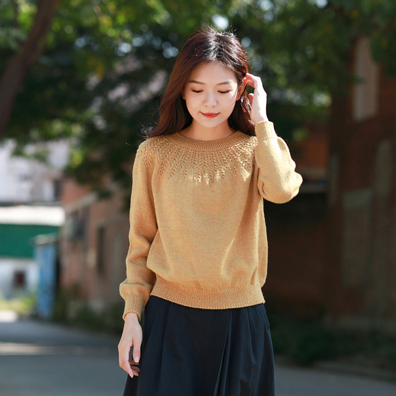 毛儿手作 漫野女士毛衣材料包 棒针手工毛线编织DIY制作 慢时光,服饰配件/皮带/帽子/围巾,DIY编织材料包,淘宝优惠券,粉丝福利购,淘宝优惠卷