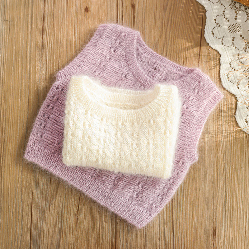 毛儿手作亲子背心毛线材料包