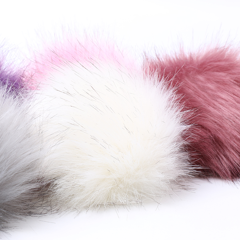 白色毛球皮草毛毛球包配件宝宝帽子装饰钥匙链挂件狐狸毛毛球球