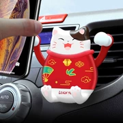 Lucky cat xe điện thoại di động chủ dễ thương Phim hoạt hình nữ cửa hàng xe hơi sáng tạo đa chức năng trọng lực khung điện thoại di động - Phụ kiện điện thoại trong ô tô
