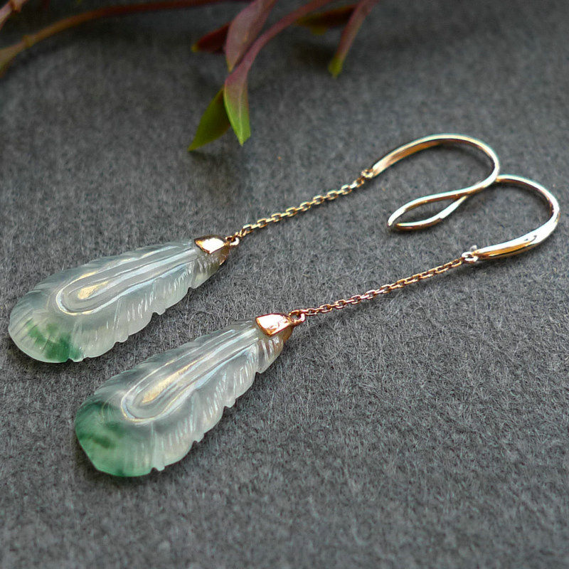 伟德国际平昌县人民法院关于LZ2387翡翠(A货)18K叶子耳饰（第一次拍卖）的公告