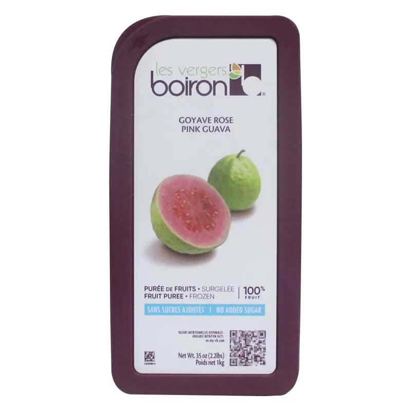 法国进口Boiron宝茸速冻番石榴果蓉果泥 番石榴果溶果酱1Kg