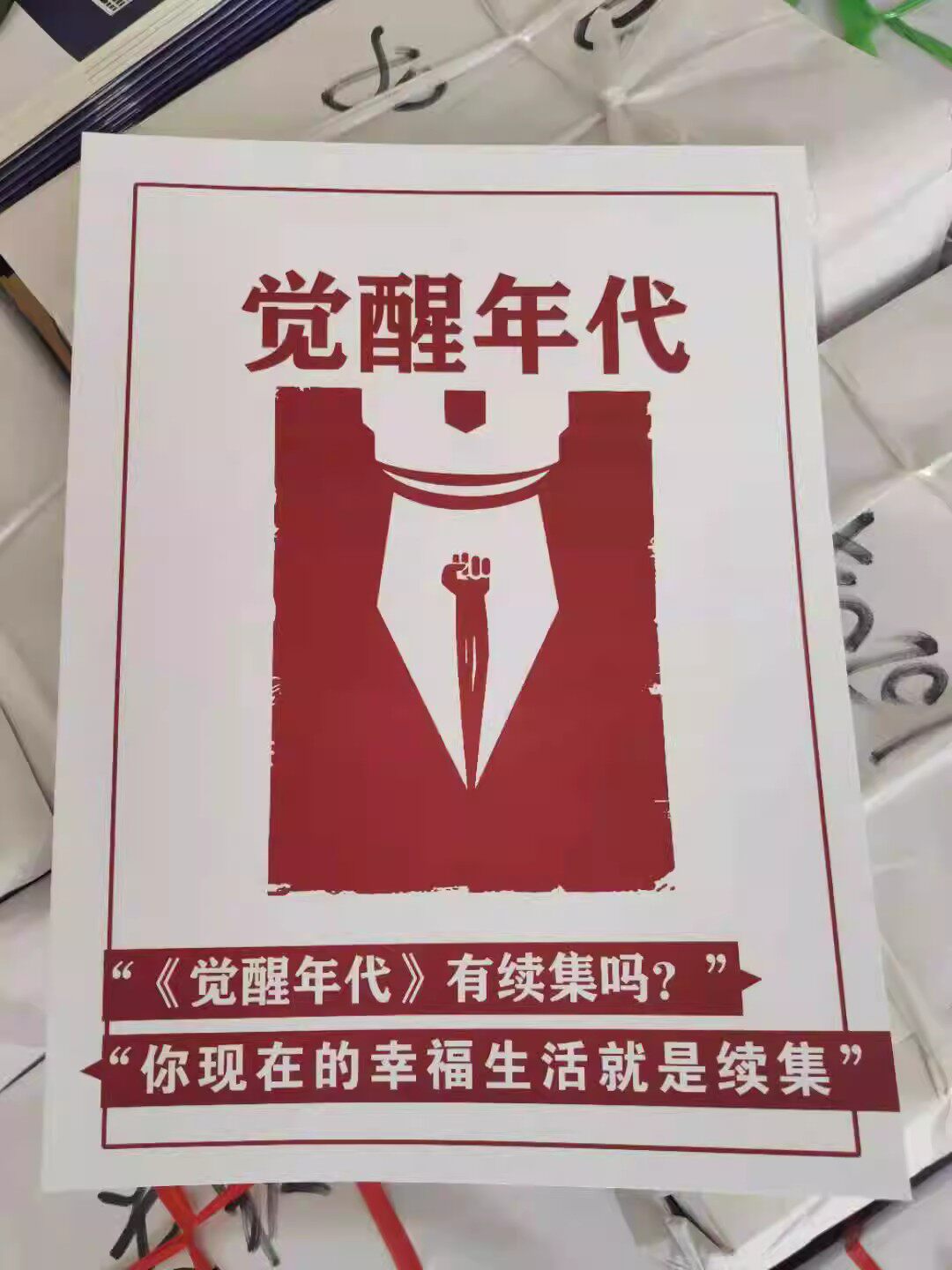 觉醒年代 非原著道林纸大字彩印讲义 中小学爱国题材作文素材