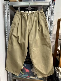 原单联名男式 腰围78 样品码 日单联名线微微瑕 四褶宽松休闲长裤