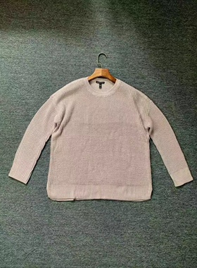 EF女式重磅廓形有机棉针织套衫 全棉 L 胸围全打开128 亏本不退换