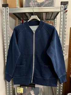 日本订单 男式重磅蓝染复古休闲外套 标全剪 全棉 预估L 胸围116