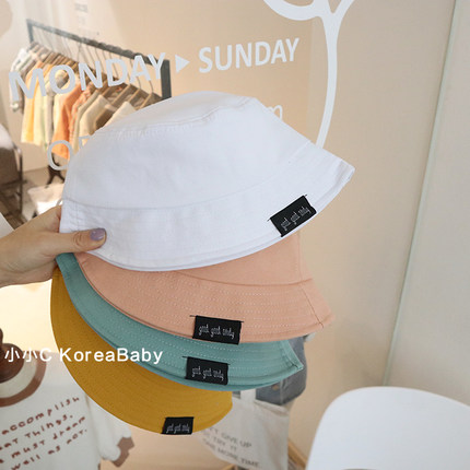 韩国儿童渔夫帽！婴童2023秋季新款男女童宝宝遮阳帽子春秋盆帽