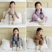 纯棉德绒家居服睡衣套装 巨软糯实穿系列 韩国女童2025秋冬新款