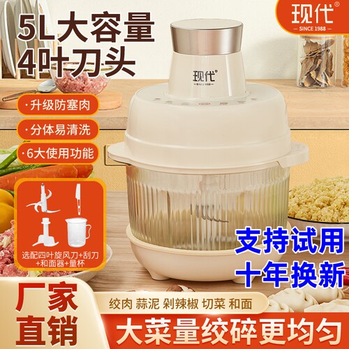 现代绞肉和面一体机多功能