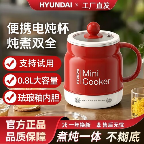 HYUNDAI现代电炖杯加热保温