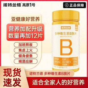 诺特兰德多种维生素b族片男女士升级复配vb牛磺酸姜黄官方正品b12