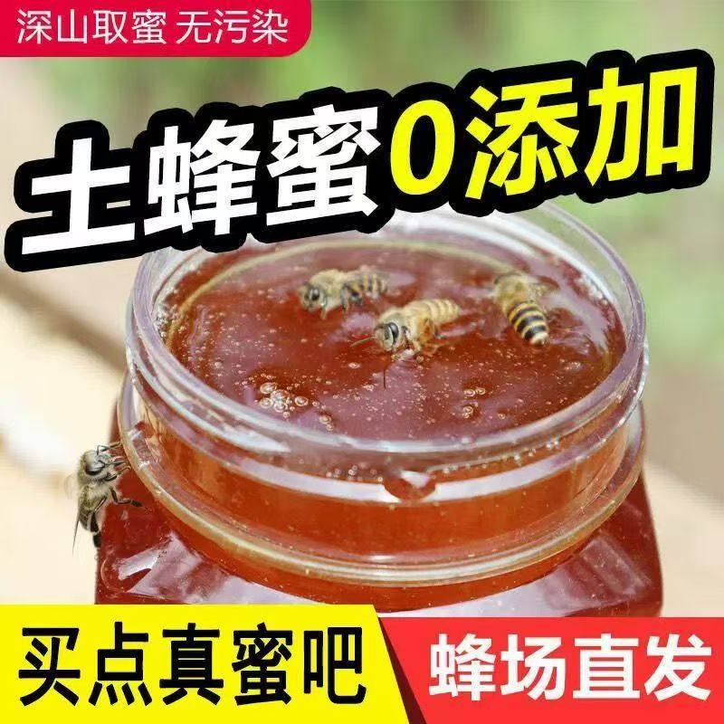 新鲜蜂蜜枣花蜜土蜂蜜洋槐农家花蜜天然正宗纯正添加原蜜无污染
