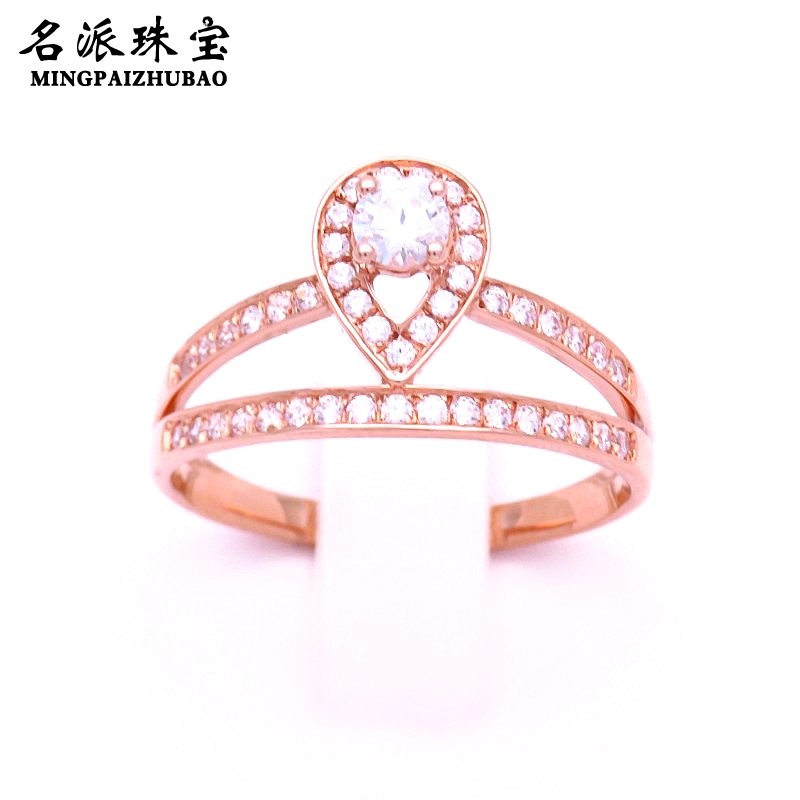 14K彩金俄罗斯玫瑰金戒指
