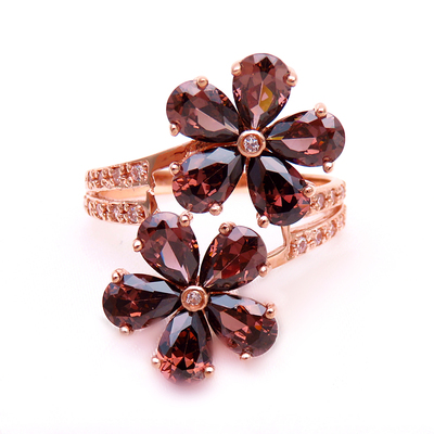 满洲里俄罗斯欧美宝石戒指新品