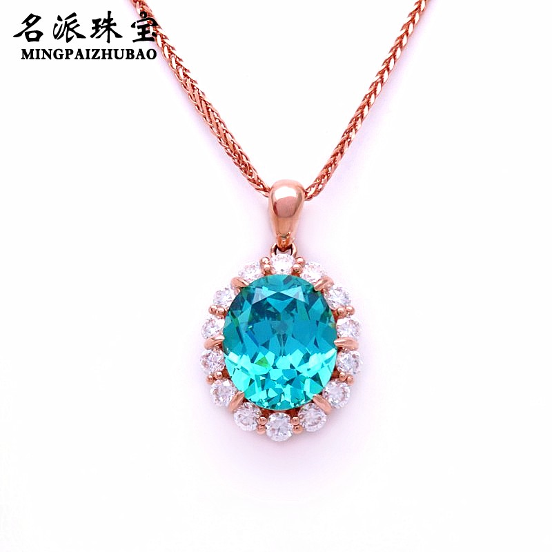 14K彩金俄罗斯玫瑰金吊坠