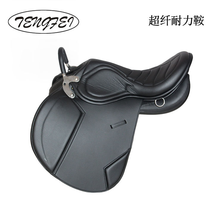耐力综合马鞍教学鞍新手鞍障鞍野骑马鞍马术马具双肚带英式超纤