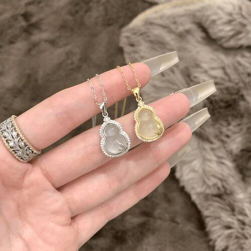 新款葫芦项链女新中式竹子民族国风百搭感锁骨链送妈妈闺蜜礼物