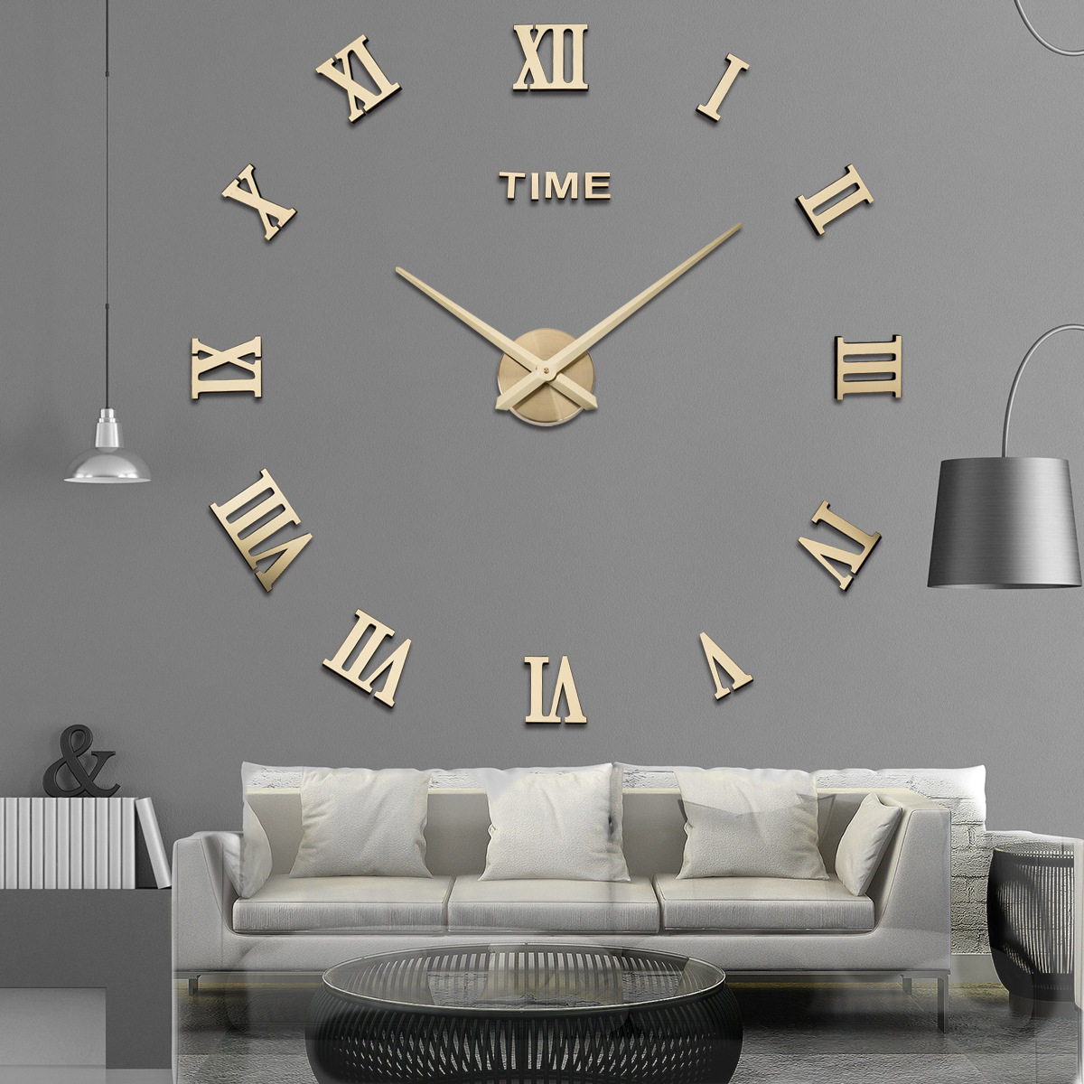 three-dimensional Rome Large Wall clock originality a living room Clock Modern minimalist Wall stickers clocks and watches Amazon Wall clockin the Home accessories , Home bell ornaments/Alarm Clock , Wall clock  category - from Buy2taobao.com to provide professional Taobao agent buy service