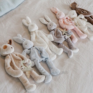 胡萝卜海W兔安抚巾奶嘴巾安抚玩偶带奶嘴扣陪伴陪睡玩
