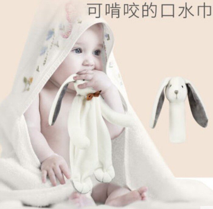 58包邮小兔笨笨免婴幼儿安抚巾安抚玩偶可入口睡眠布偶宝宝口水巾