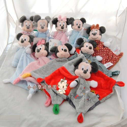 比利时NICOTOYS婴儿宝宝安抚巾玩偶巾口水巾迪家米奇米妮安抚陪睡,玩具/童车/益智/积木/模型,手偶/安抚玩偶,淘宝优惠券,粉丝福利购,淘宝优惠卷