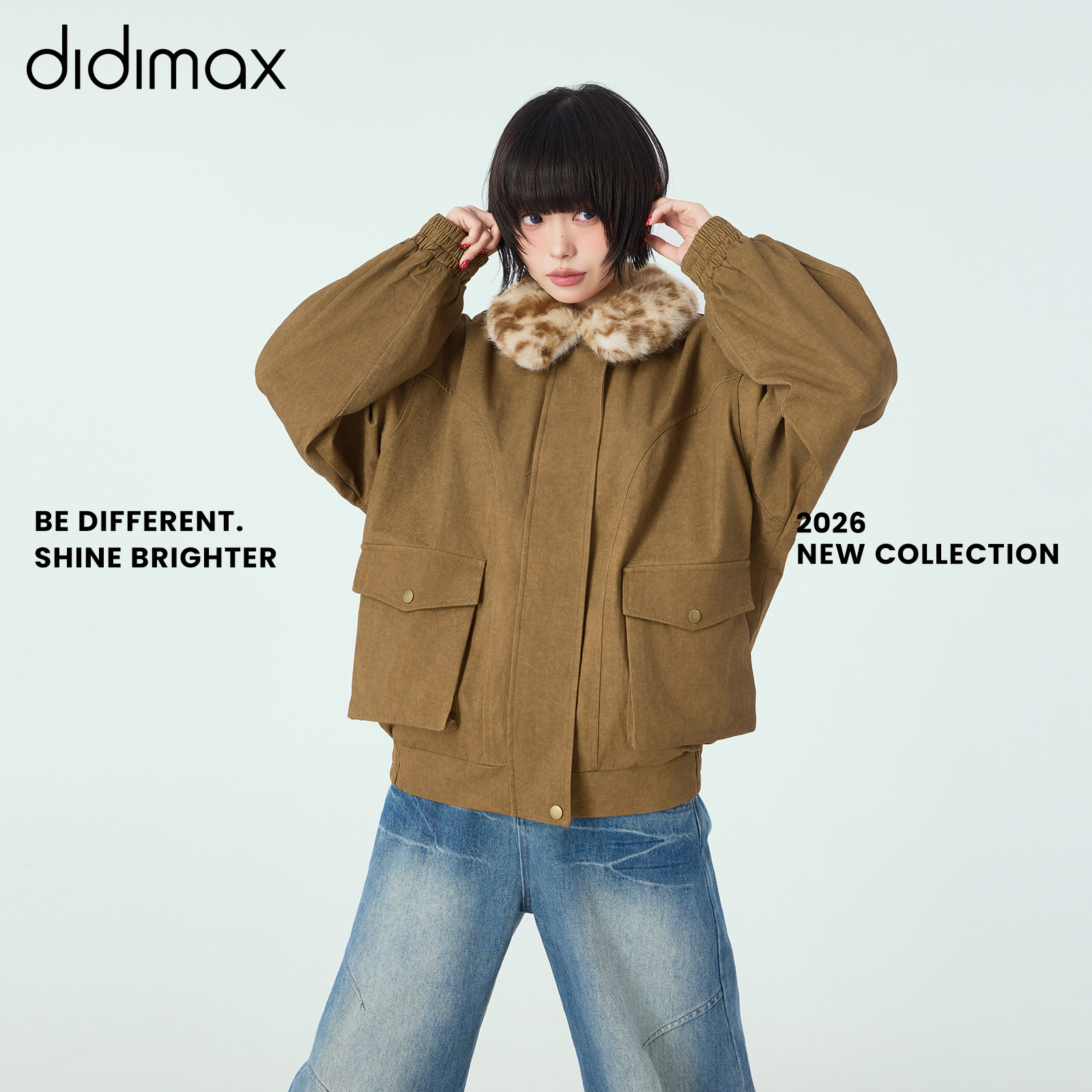 didimax春季新款复古大口袋夹克外套 豹纹毛绒翻领 机车服C37005,女装/女士精品,短外套,淘宝优惠券,粉丝福利购,淘宝优惠卷