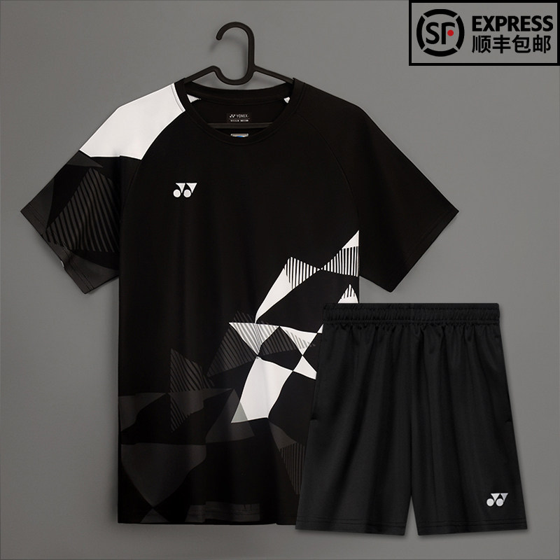 YONEX尤尼克斯羽毛球服透气速干T恤yy男女款训练运动套装队服定制