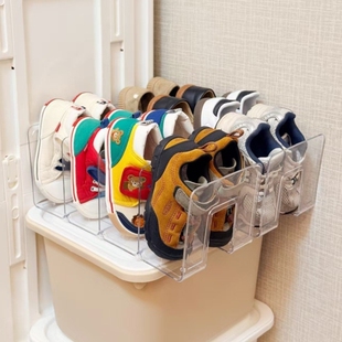 儿童鞋 柜省空间神器隔板托架多功能双层整理叠放 子收纳层架宝宝鞋