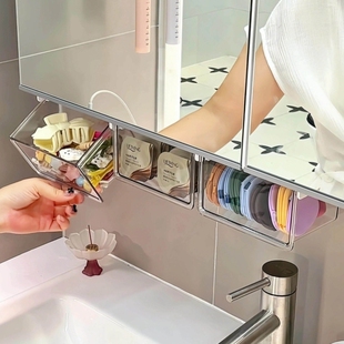 发圈发夹收纳神器化妆室壁挂收纳盒浴室挂墙上墙发饰置物架