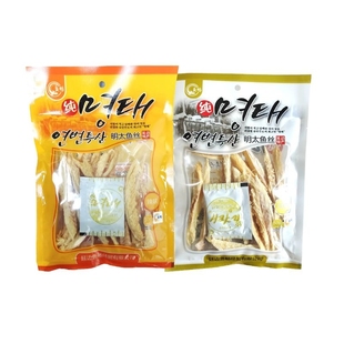 明太鱼干棒子鱼延边风味鱼丝朝鲜即食真味餐饮用送蘸料香辣原味