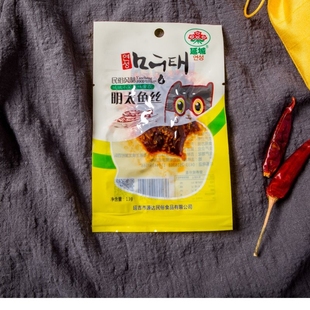 延城小菜明太鱼丝零食小吃香辣口味泡菜延边特产日期新鲜